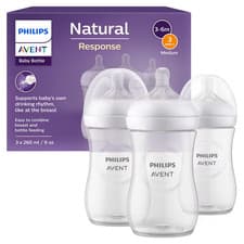 Image of Philips Avent Natural Response Bottle 1m+ 3 x 260ml