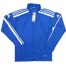 Image of adidas Mens Track Jacket Medium Blue Aeroready Primegreen Recycled Full Zip