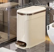 Image of 13L Soft Close Waste Bin with Push Lid and Locking Mechanism -Odor Proof Compost
