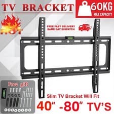 Image of TV WALL BRACKET MOUNT FOR 26 30 32 40 50 70 UP TO 80 INCH UNIVERSAL LED LCD QLED