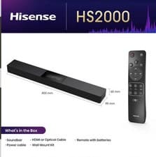 Image of 240W Hisense HS2000 2.1ch Soundbar Visual Built-Woofer DTS | Powerful Bass Audio