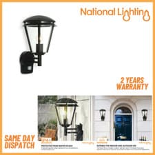 Image of PIR Motion Sensor Outdoor Security Wall Light LED Waterproof Garden Wall Lamp