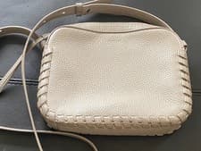 Image of All Saints Kepi Leather Crossbody Bag in Taupe BNWOT