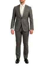 Image of Hugo Boss Men's "Huge6/Genius5" Slim Fit Gray 100% Wool Suit US 38R IT 48R