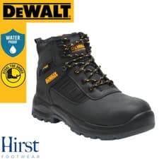 Image of DeWalt Safety Boots Waterproof Douglas Steel Toe Black Work Boots 6 - 12 SRC S3