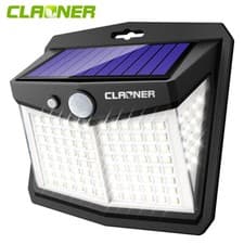 Image of Solar Power PIR Motion Sensor Wall Light 128 LED Garden Outdoor Security Lamp