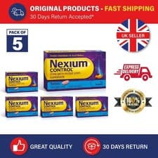 Image of Nexium Control Tablets 20mg Packs of 5 x 14 Tablets = 70 Tablets | Exp 2026/27