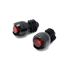 Image of CatEye Bicycle Cycle Bike ORB Bar End Rear Bike Light Set Black