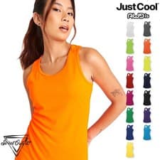 Image of Womens Quick Dry Tank Top Vest Gym Lightweight Polyester Workout Sports AWDis