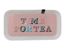 Image of Plastic Tea Tray Serving Sandwich Biscuits 28.5x15cm 2 Designs Party Picnic Home