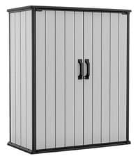 Image of Keter Premier Tall 1400L High Patio Garden Storage Shed Cabinet
