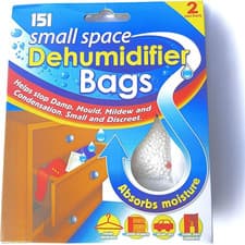 Image of 3 X 2Pk Small Space Dehumidifier Bags - 6 Bags, Multi, Portable, Intermittent Op