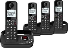 Image of Alcatel F860 Voice Quad Cordless Phone with Call Block Landline - Loudspeaker