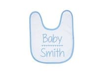 Image of Personalised Baby Bib, Baby Name, New baby Gift, Baby Shower Gift
