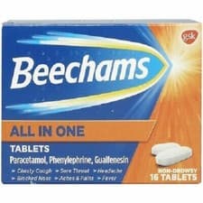 Image of BEECHAMS ALL IN ONE 16 TABLETS ( MAX 2 PER ORDER)