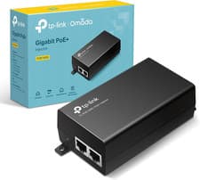 Image of Tp-Link POE160S Poe+ Injector, IEEE 802.3Af/At, 2× Gigabit Ports, Non-Poe to Poe