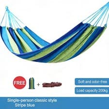 Image of 1 - 2 Person Camping Hammock Outdoor Garden Portable Double Swing Hanging Bed