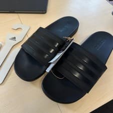Image of Adidas Adilette slides comfort Black Uk 8 Mens new with tags