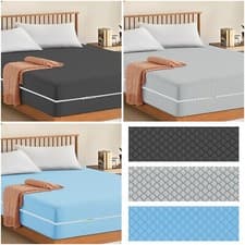 Image of Zip Cover Mattress Protector ANTI BED BUG Total Encasement Single Double & King