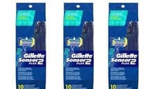 Image of BL Gillette Mens Sensor 2 Plus Disposable 10 Count - THREE PACK