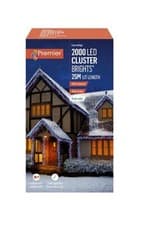 Image of Premier 2000 LED Cluster Indoor Outdoor Christmas Tree Lights Timer - MULTI COLO