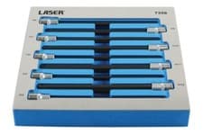 Image of Laser Extra Long Ball End Hex Socket Bit Set 3/8"D 9pc 7358
