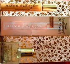 Image of NUXE 3 PRODIGIEUX HUILE COLLECTION GIFT BAG SET NEW FLORALE OIL FACE HAIR BODY