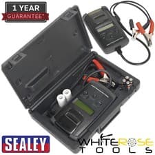 Image of Sealey Digital Battery & Alternator Tester with Printer Test Garage