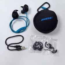 Image of Bose SoundSport Wireless Bluetooth Earbuds In Ear Headphones Blue Earphones