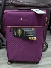 Image of IT luggage LUX LITE Medium Soft 8 Wheel Suitcase 65L 2.6kg lightweight NEW