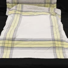 Image of 3 NAUTICA Randolph Pillow Shams & Bed Skirt Dust Ruffle Yellow Blue new set