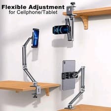 Image of 360° Adjustable Floor Stand for Tablet Phone Overhead Desk Phone Mount Tripod UK
