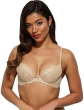 Image of Gossard Superboost Lace Bra Padded Plunge Underwired Elegant Lace Bras 7711