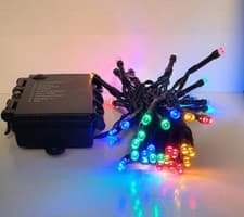 Image of Battery Operated Fairy Lights With Timer Christmas Indoor Outdoor free Batteries