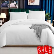 Image of 100% EGYPTIAN COTTON DUVET COVER BEDDING SET QUILT COVERS SINGLE DOUBLE KING*