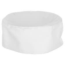 Image of Mesh Skull Cap Catering Chefs Hat Breathable Adjustable Strap White