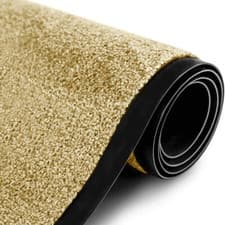 Image of ARRAN 60x90cm Beige Heavy Duty Rubber Barrier Door Mat Non Slip Indoor Outdoor