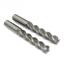 Image of 3mm-22mm HSS 4 Flute End Mill CNC Milling Tool Straight Shank Long