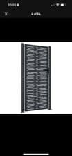 Image of Anthracite Grey Pedestrian Steel Gate Garden Fence Walkways