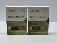 Image of Wassen Coenzyme Q10 & Vit E | 2 Packs Of 30 Tablets (60 Total) Staying Active