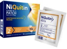 Image of 2 x 14 NiQuitin Clear Patch Step 2 - Stop Smoking Original FREE P&P