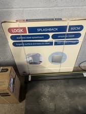 Image of Logik 60cm Contemporary stainless steel Hygienic Splashback 660x600x11mm
