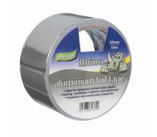 Image of Ultratape Rhino Aluminium Silver Grey Foil Tape-50mm X 10m