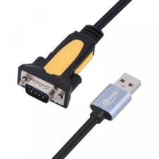 Image of USB 2.0 A to Serial RS-232 RS232 DB9 9Pin Adaptor Converter Cable 1.5m