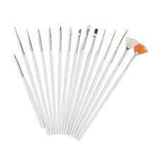 Image of 15Pcs Clay Sculpting Brush for Ceramic Pottery Sculpture Pottery Nylon Brush