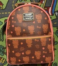 Image of Loungefly x Sanrio Hello Kitty Pumpkin Spice Mini Convertible Backpack
