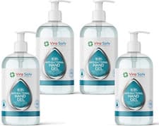 Image of 4 X 500Ml Hand Sanitiser 70% Alcohol Gel anti Bacteria Viral Eliminating Formula