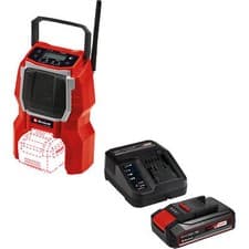 Image of Einhell TE-RA 18 Li BT 18v Cordless Radio and Bluetooth Speaker 1 x 2.5ah Li-ion