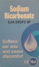 Image of Sodium Bicarbonate Ear Drops 10ml - Softens Hard Ear Wax -