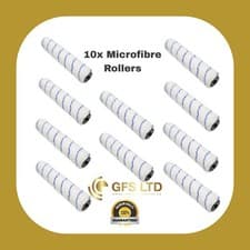 Image of Pack of 10-- 12" x 1.75"Microfibre Sleeve Medium Pile Rollers. High Quality